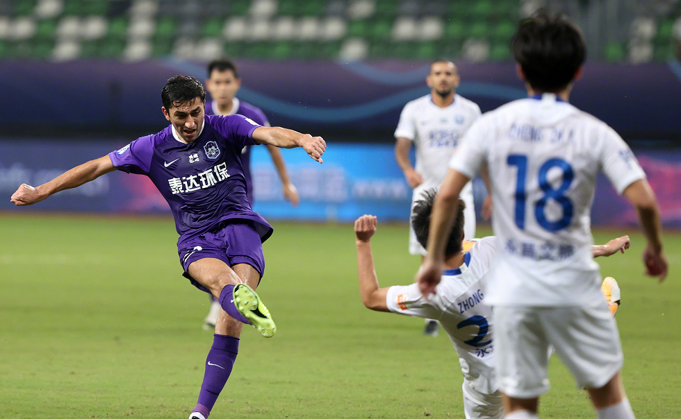 天津泰达客场战平对手，硬战结束